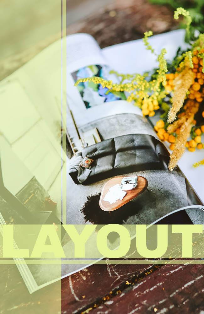 Illustration av layout