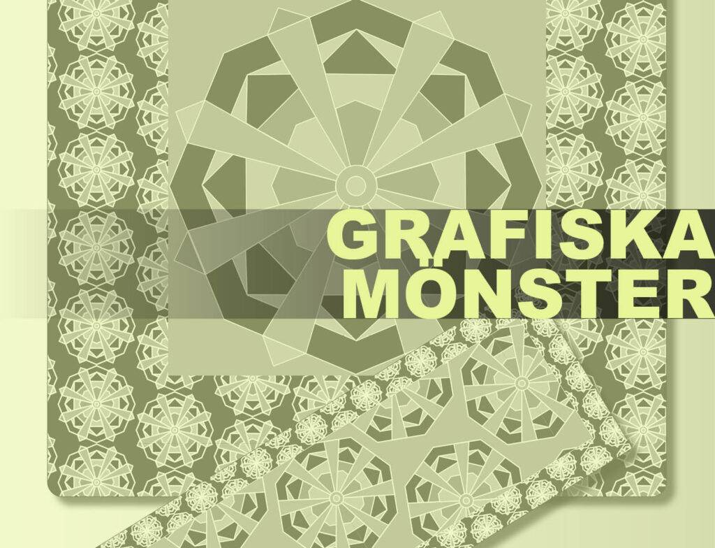 Grafiska mönster på textilier eller papper