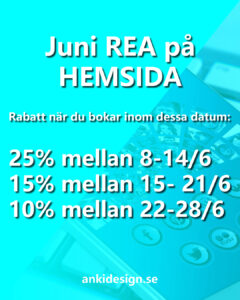 Rea priser på hemsida i juni 2024
